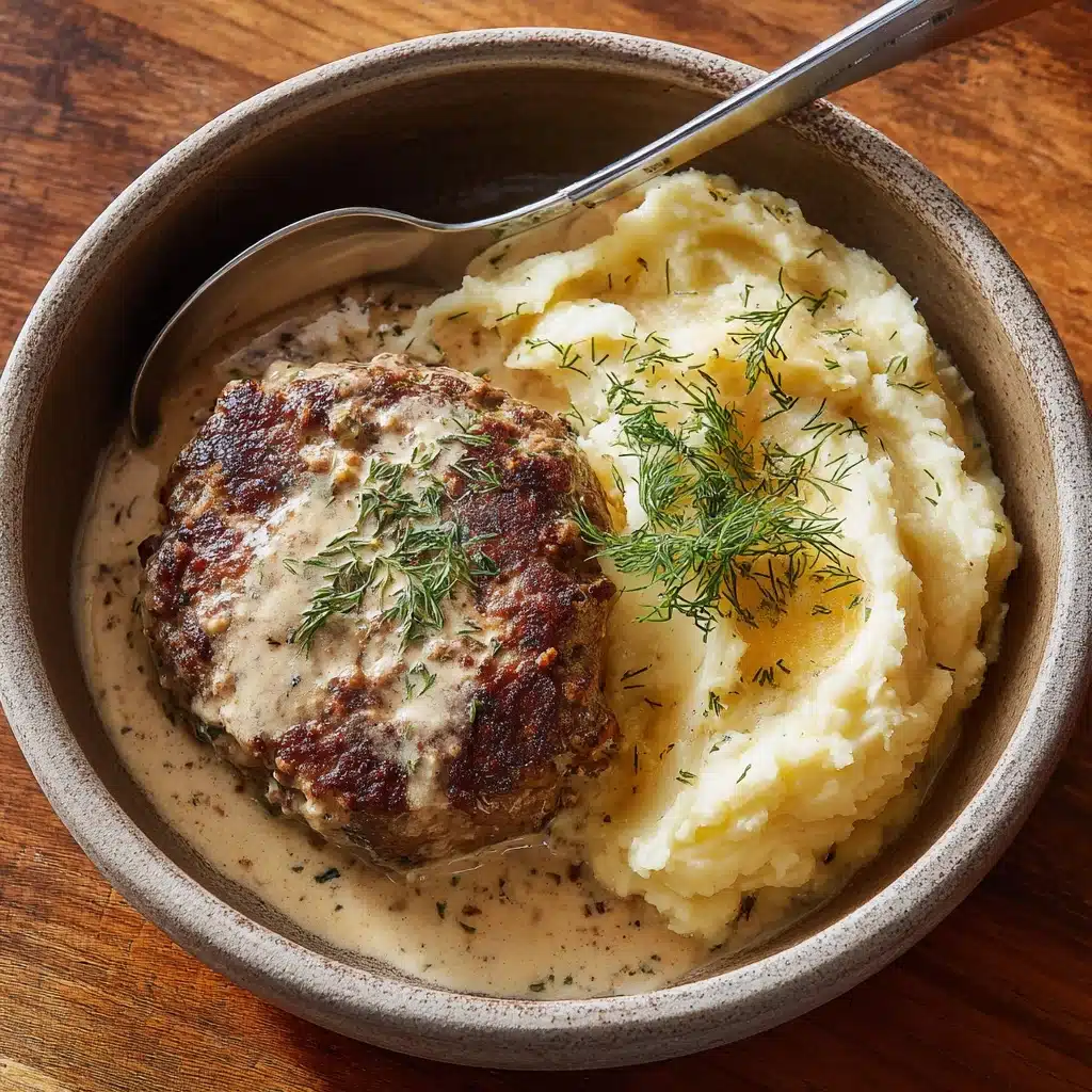 Hamburger Steaks in Creamy Dill SauceIngredients Recipe - Recipe Image