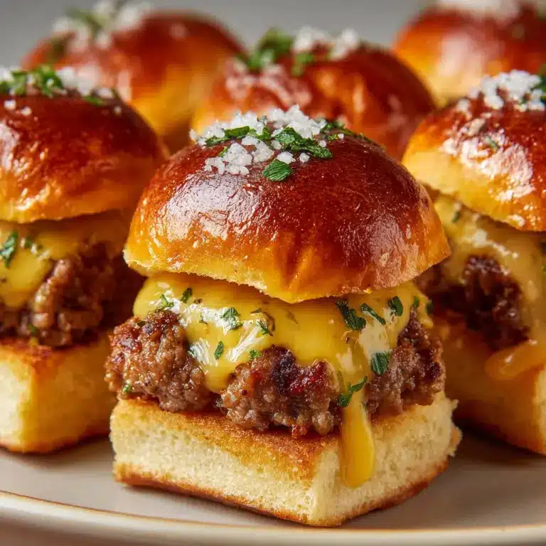 Garlic Parmesan Cheeseburger Bombs Recipe
