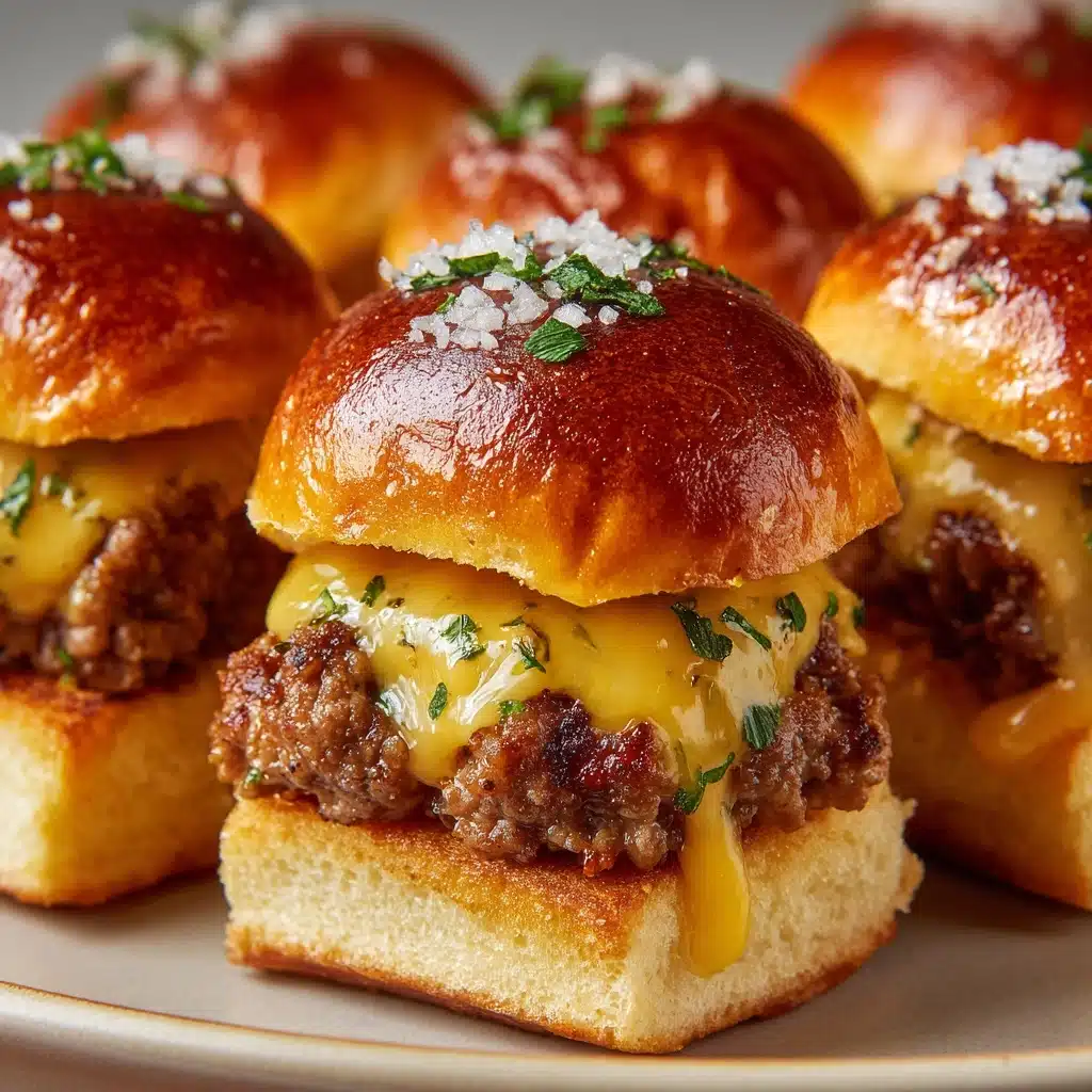 Garlic Parmesan Cheeseburger Bombs Recipe - Recipe Image