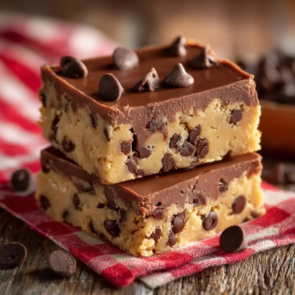 No Bake Cookie Dough Bars Recipe - Recipe Image