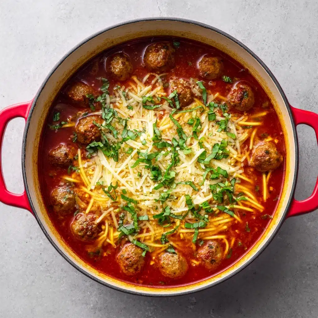 Spaghetti and Meatball Soup Recipe - Recipe Image