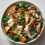 Spicy Potato Kale Bowls with Mustard Tahini Dressing Recipe