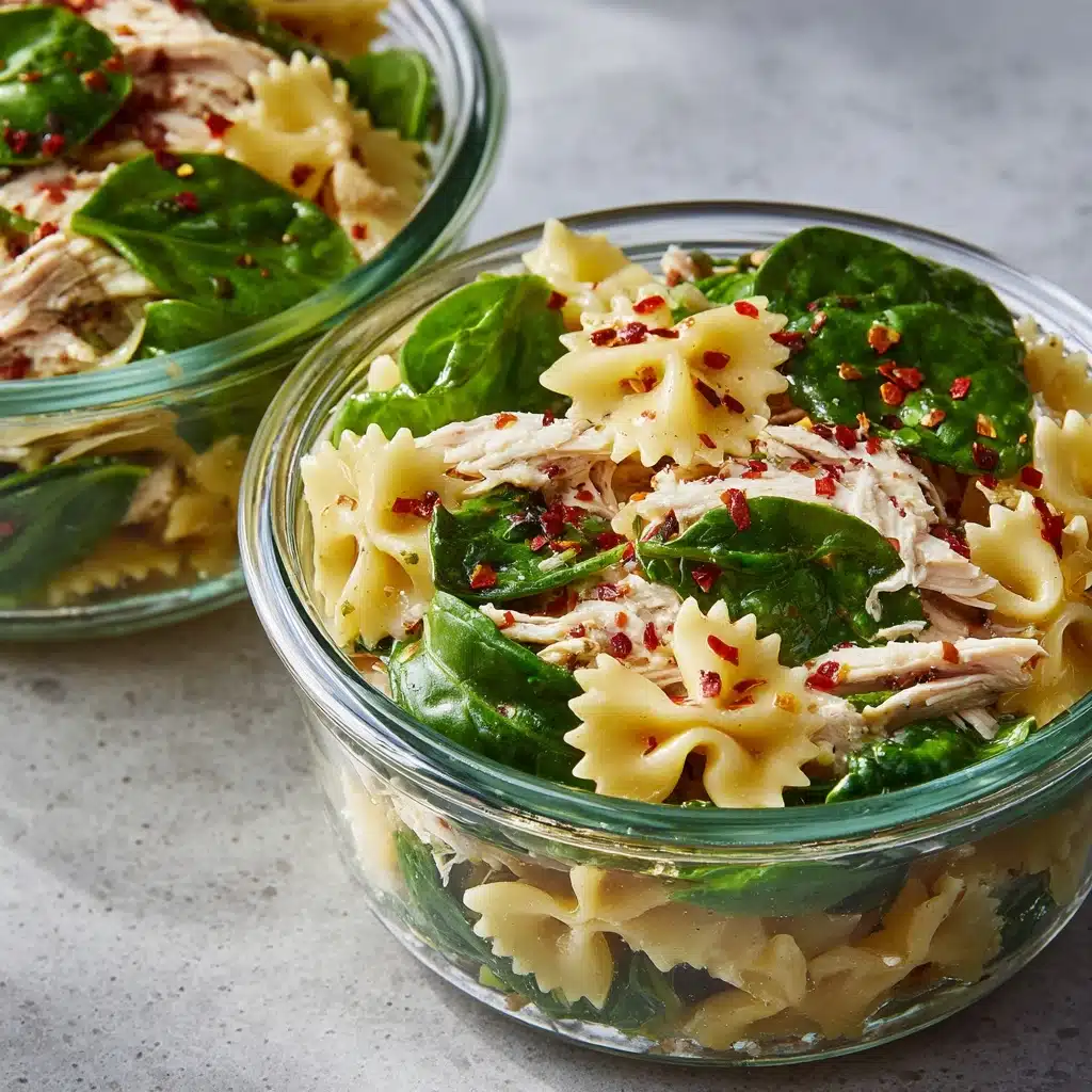 Cold Chicken Spinach Pasta Salad Recipe - Recipe Image