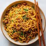 Ground Chicken Sweet Chili Noodles Recipe