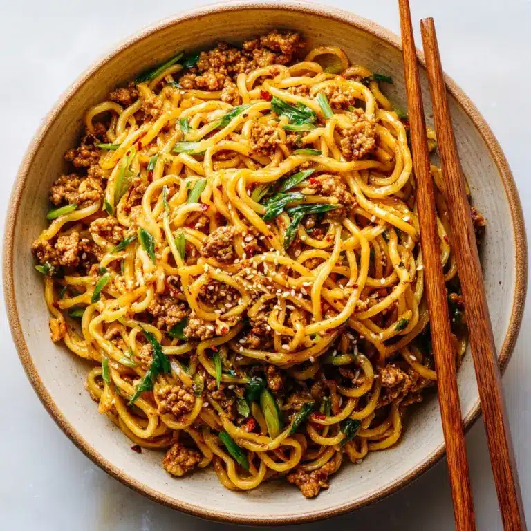 Ground Chicken Sweet Chili Noodles Recipe
