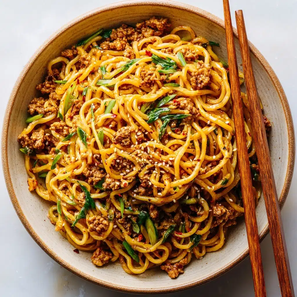 Ground Chicken Sweet Chili Noodles Recipe