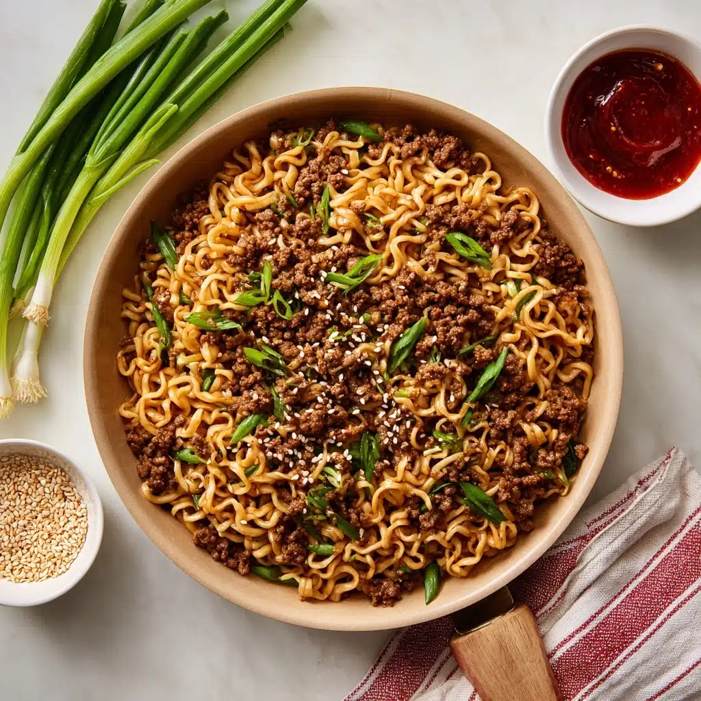 Ground Chicken Sweet Chili Noodles Recipe - Recipe Image