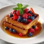 Classic French Toast Delight with Simple Toppings Recipe
