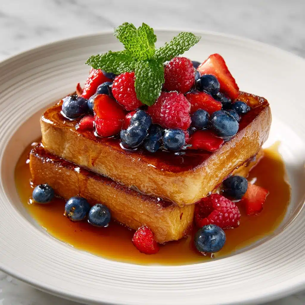 Classic French Toast Delight with Simple Toppings Recipe