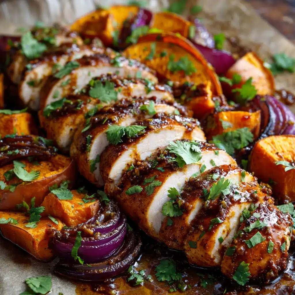Spiced Brown Sugar Chicken and Sweet Potatoes Recipe - Recipe Image