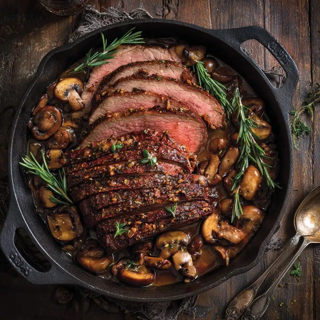 Rosemary and Garlic Roast Beef Recipe - Recipe Image