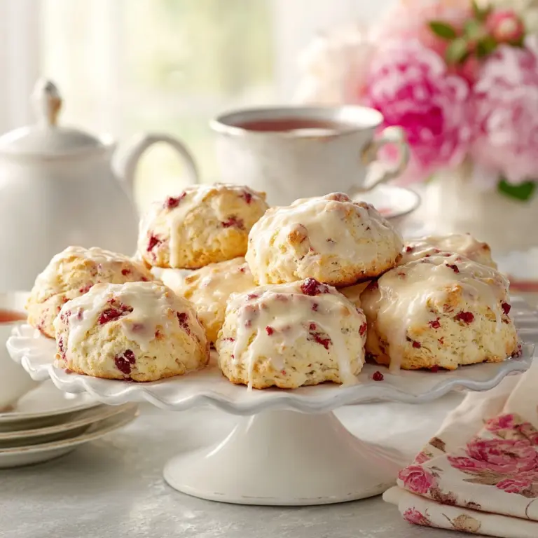 Ridiculously Easy Lemon Raspberry Scones Recipe