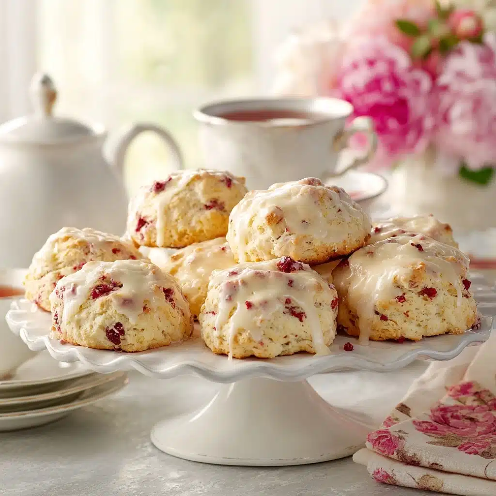 Ridiculously Easy Lemon Raspberry Scones Recipe - Recipe Image