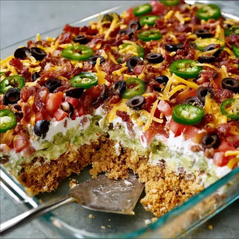 layered taco salad {in a cake pan} Recipe