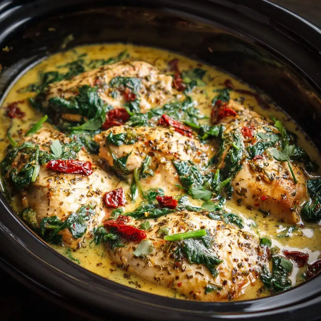 Slow Cooker Creamy Tuscan Chicken Recipe