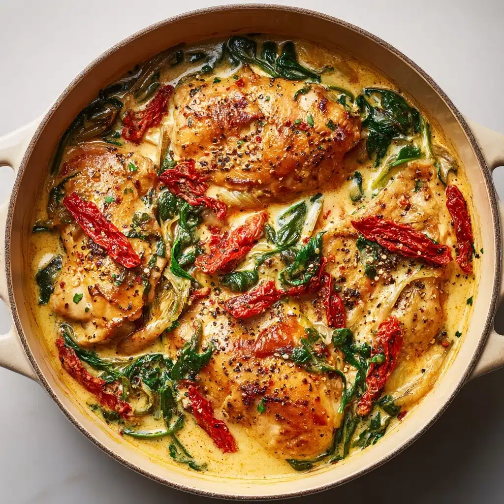 Slow Cooker Creamy Tuscan Chicken Recipe - Recipe Image