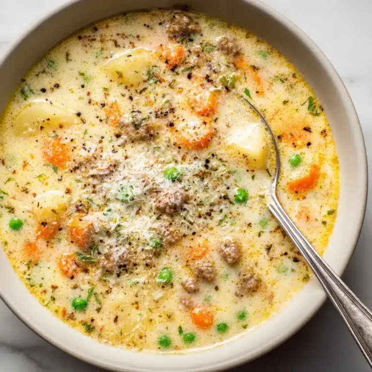 Creamy Italian Ground Chicken Soup Recipe