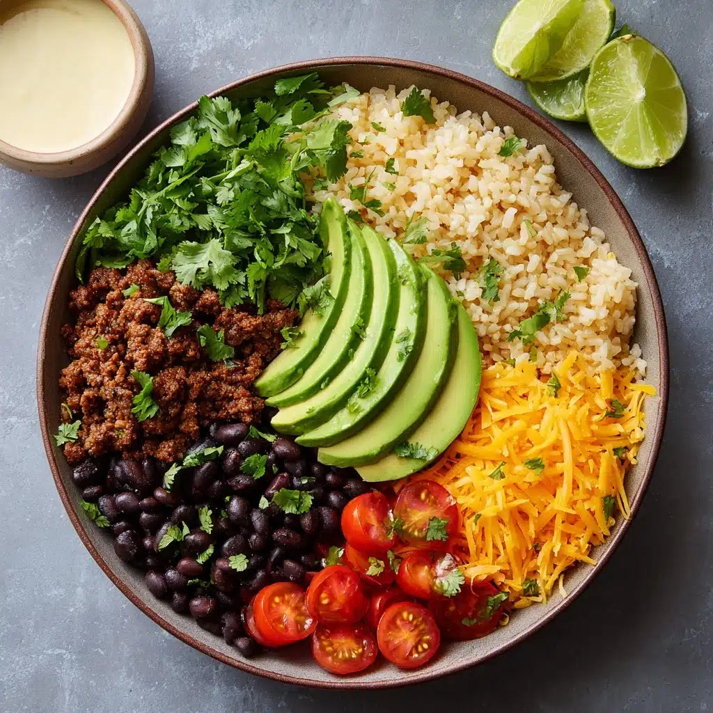 Easy Healthy Taco Rice Bowl Recipe - Recipe Image