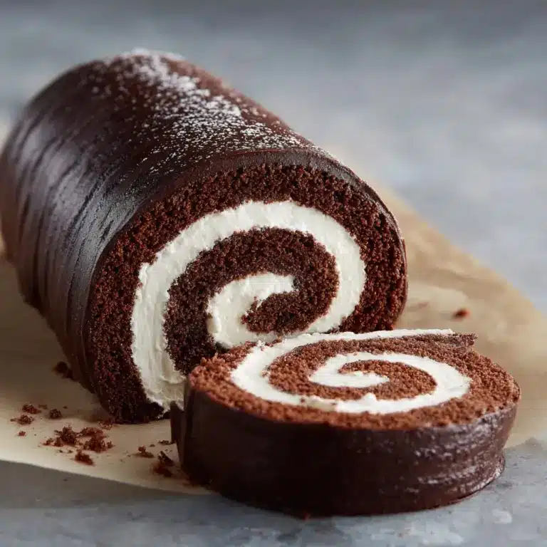 Chocolate Cake Roll (Swiss Roll) Recipe