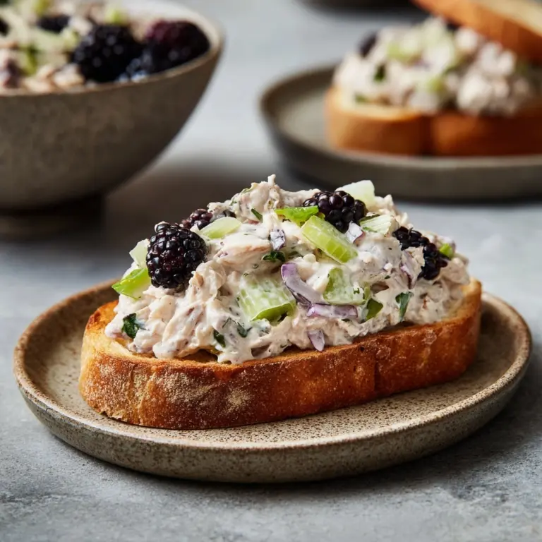 Low Carb Blackberry Cottage Cheese Chicken Salad Recipe