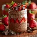 Decadent Chocolate Strawberry Overnight Oats Recipe