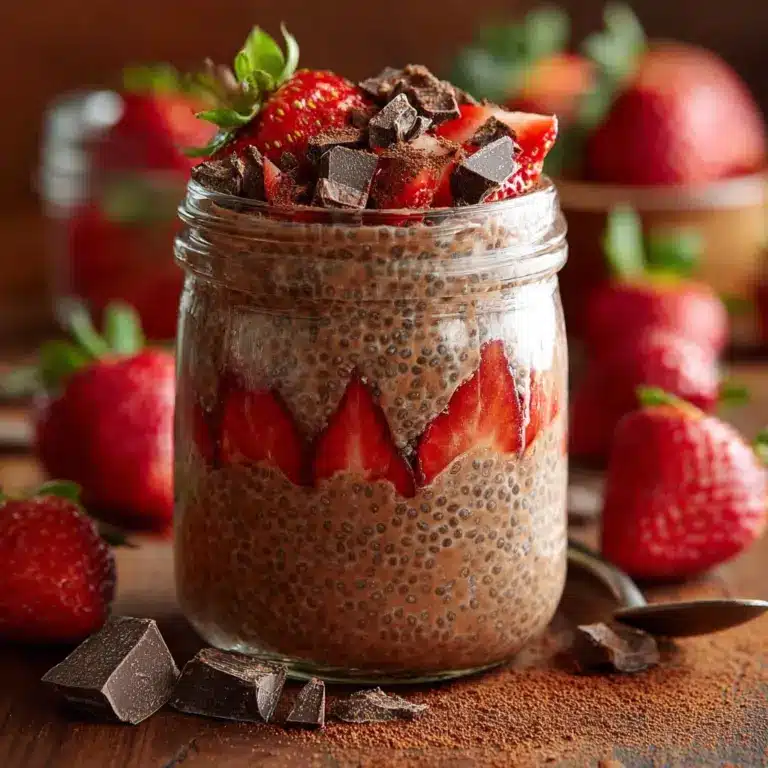 Decadent Chocolate Strawberry Overnight Oats Recipe