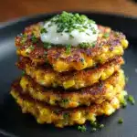 Cheesy Corn Fritters Recipe
