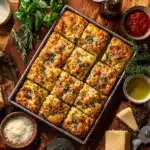 Quick and Easy Garlic Butter Stromboli Squares Recipe