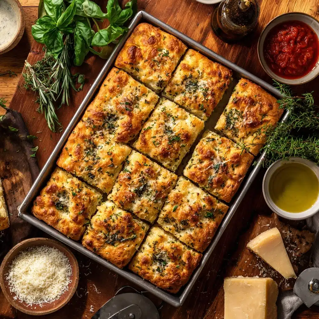 Quick and Easy Garlic Butter Stromboli Squares Recipe - Recipe Image