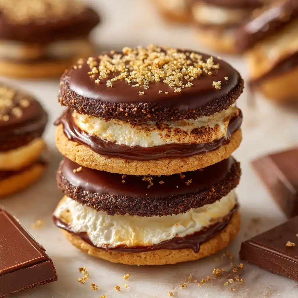 S’mores Macarons Recipe - Recipe Image
