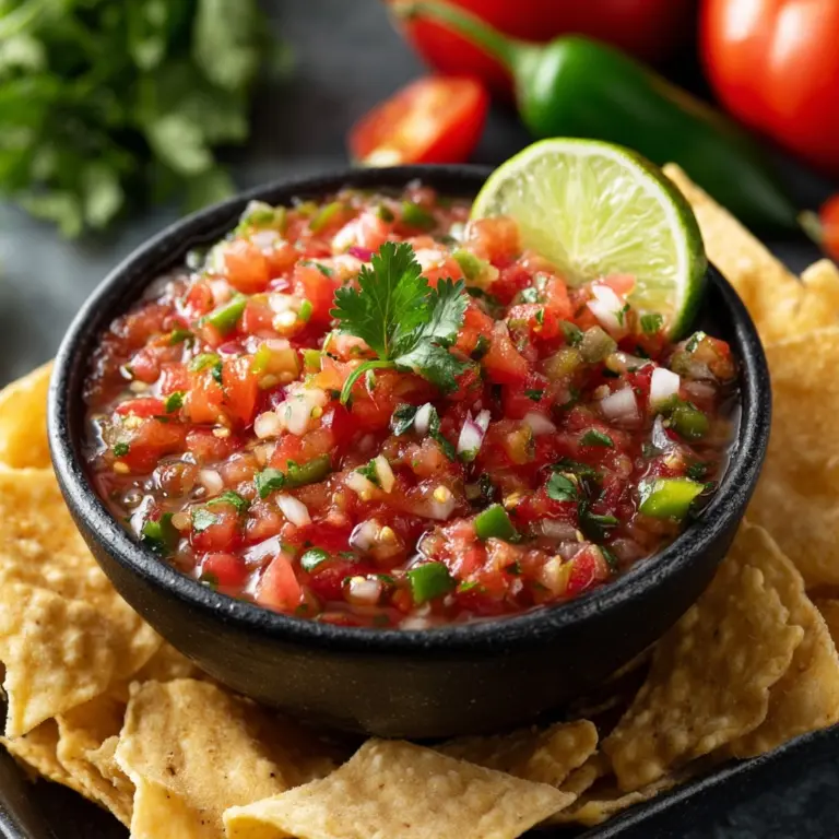 Fresh Salsa with Cilantro & Lime Recipe