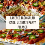 layered taco salad {in a cake pan} Recipe