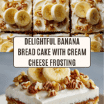 Amazing Banana Bread Cake with Cream Cheese Frosting Recipe