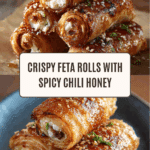 Oven Fried Feta Rolls with Chili Honey Recipe