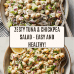 Healthy Tuna Garbanzo Bean Salad Recipe