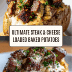 Loaded Baked Potato with Steak Bites Recipe