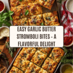 Quick and Easy Garlic Butter Stromboli Squares Recipe