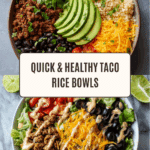 Easy Healthy Taco Rice Bowl Recipe