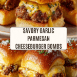 Garlic Parmesan Cheeseburger Bombs Recipe