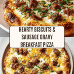 Biscuits and Sausage Gravy Breakfast Pizza Recipe