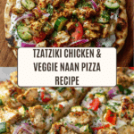 Tzatziki Chicken & Veggie Naan Pizza Recipe