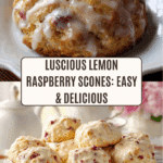 Ridiculously Easy Lemon Raspberry Scones Recipe