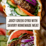 Greek Gyro with Homemade Gyro Meat Recipe