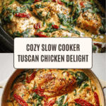 Slow Cooker Creamy Tuscan Chicken Recipe