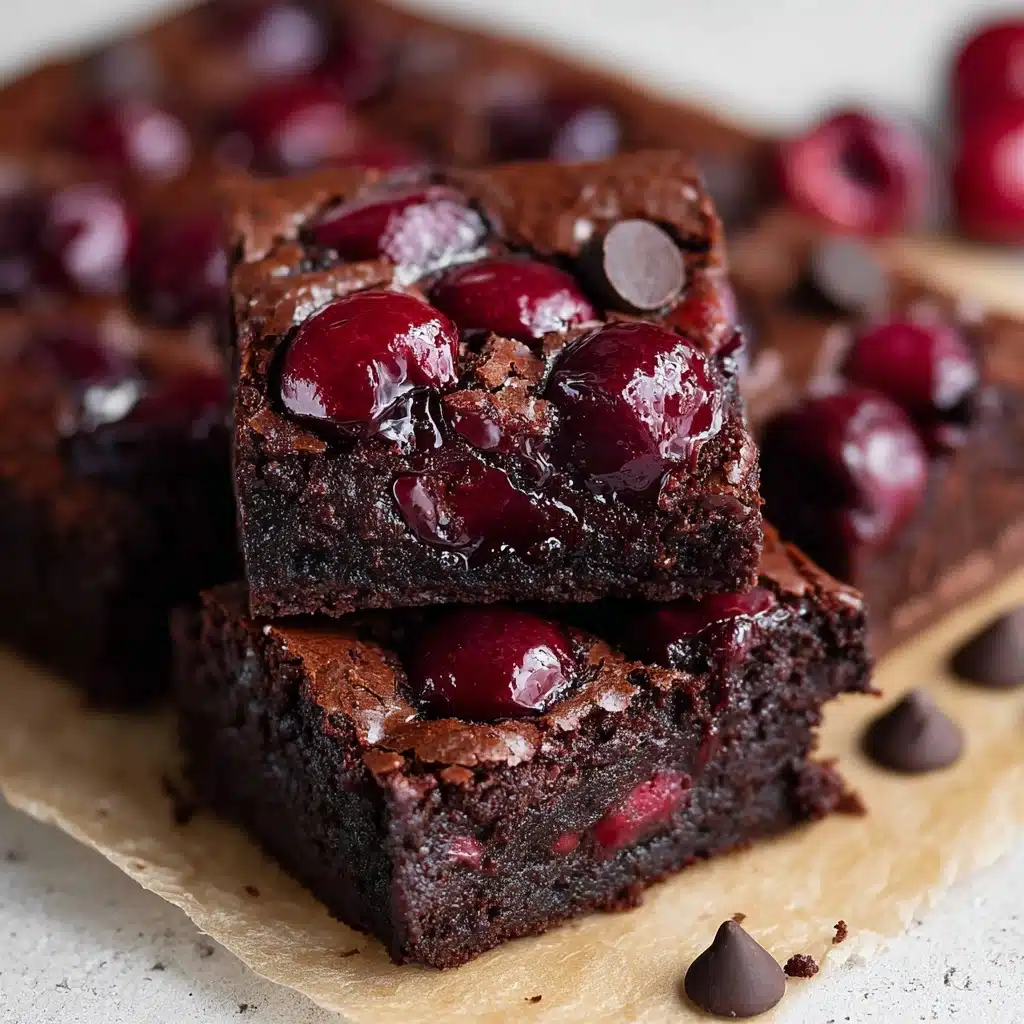 Roasted Chocolate Cherry Brownies Recipe