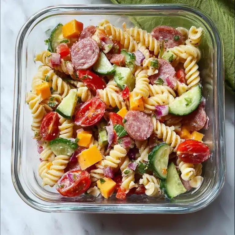 High Protein Italian Pasta Salad Recipe