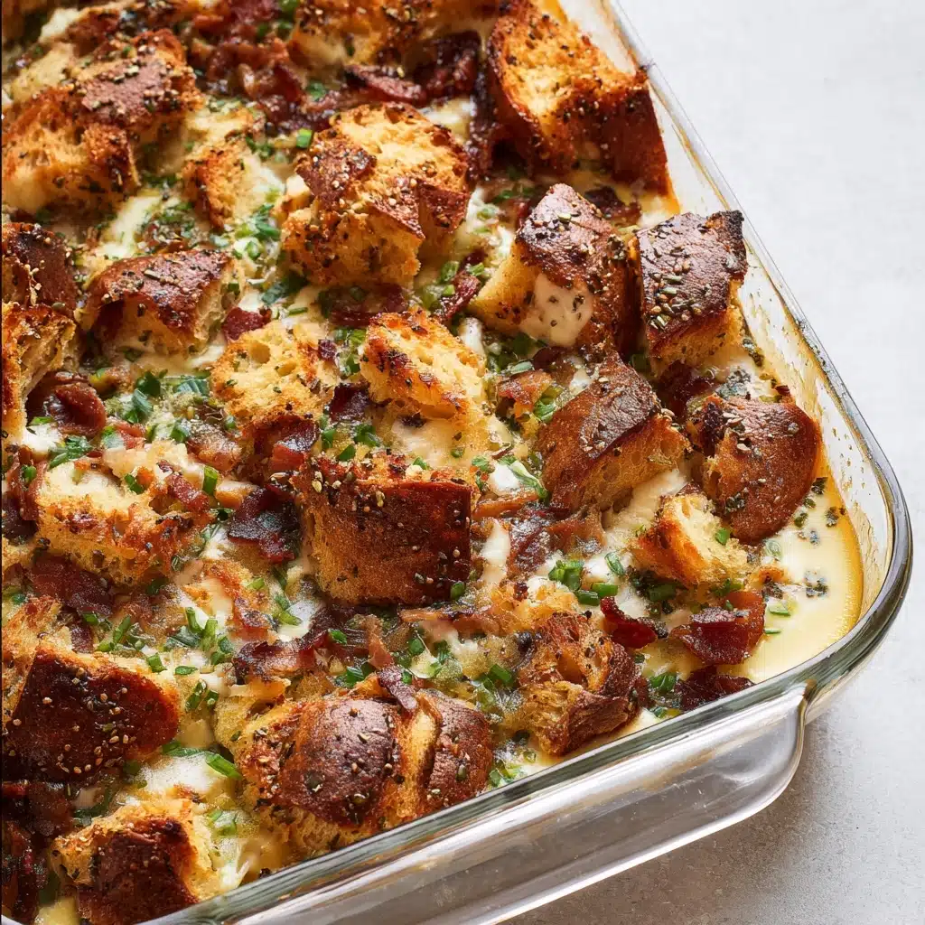 Everything Bagel Breakfast Sandwich Casserole Recipe - Recipe Image