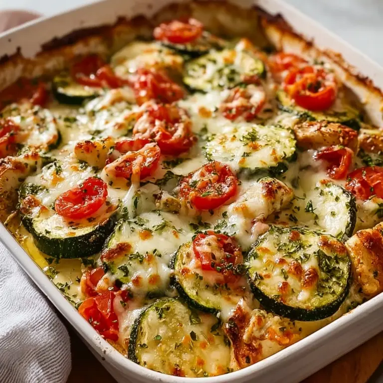 Mediterranean Chicken Zucchini Bake Recipe
