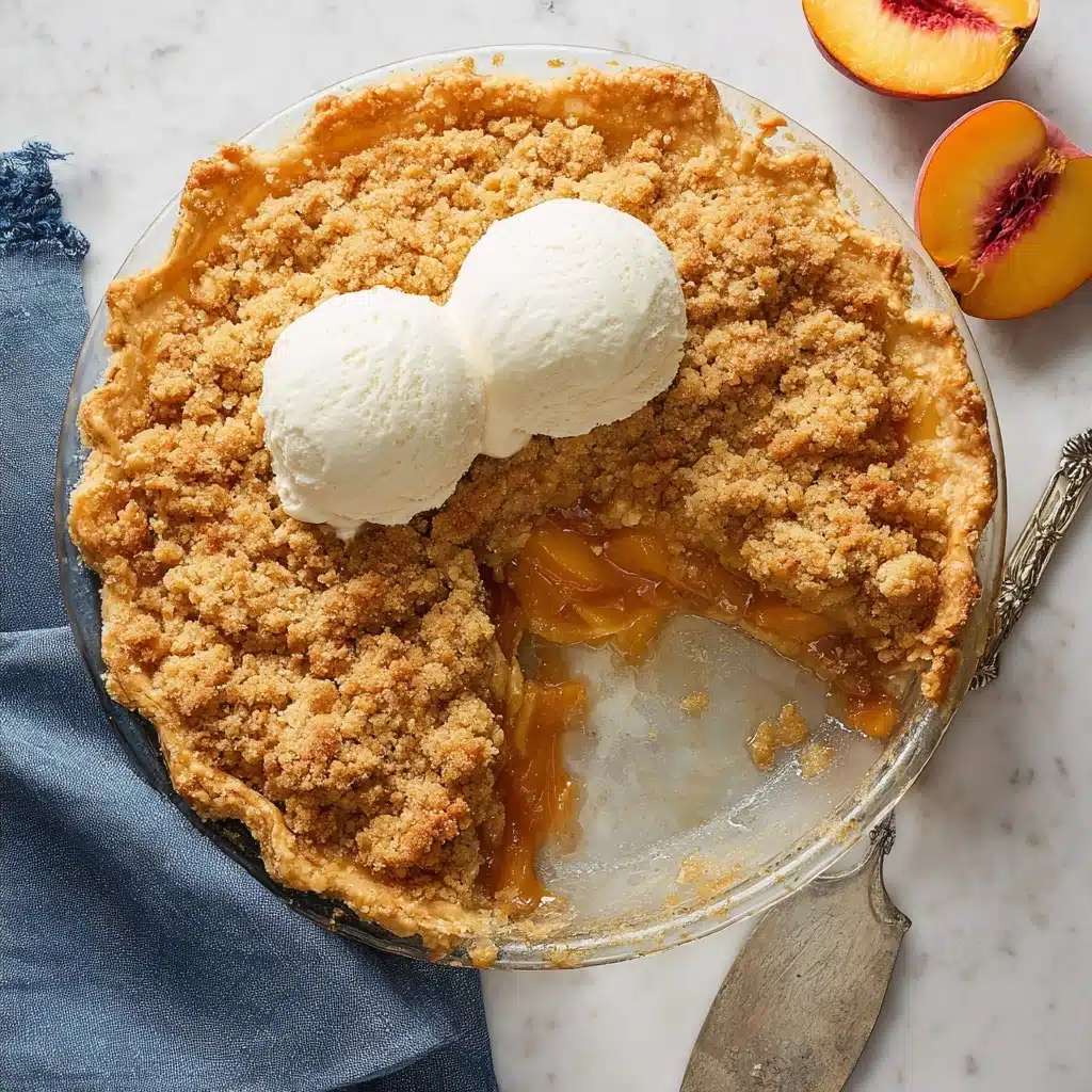 Classic Peach Crumble Pie Recipe