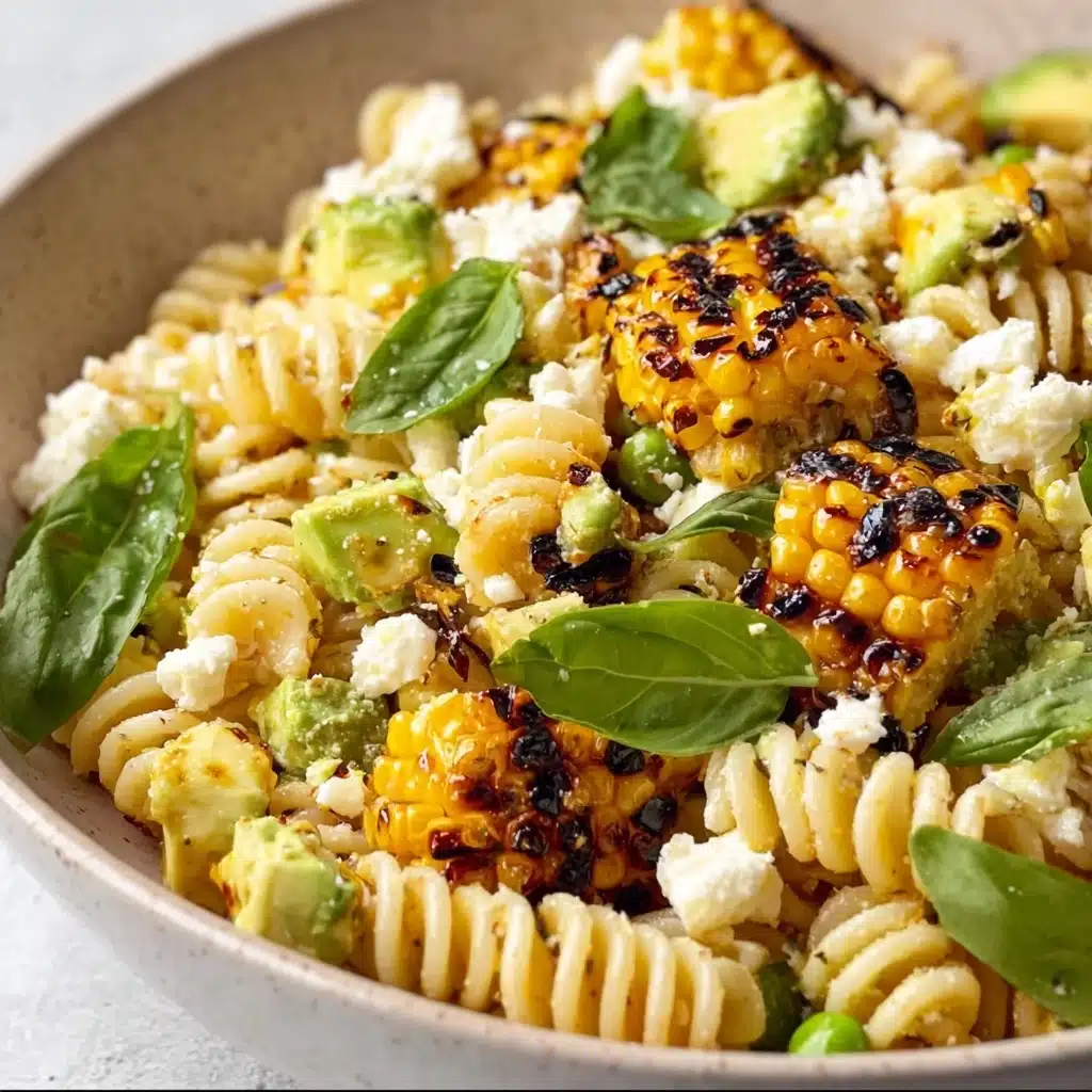 Creamy Street Corn Pasta Salad Recipe - Recipe Image